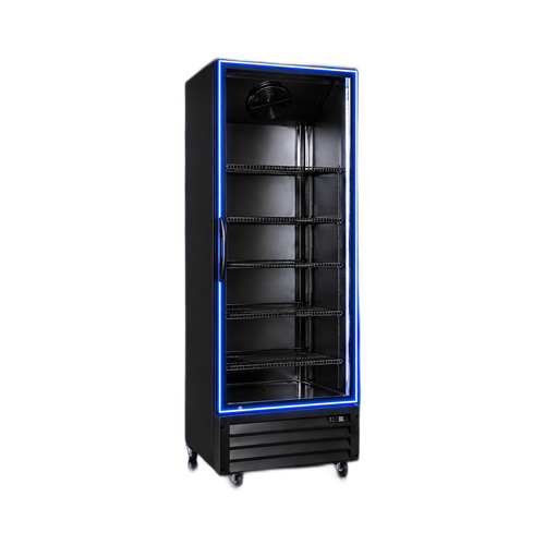 EFI C1-27.5GD-BLUE 1 Door Glass Refrigerator Merchandiser
