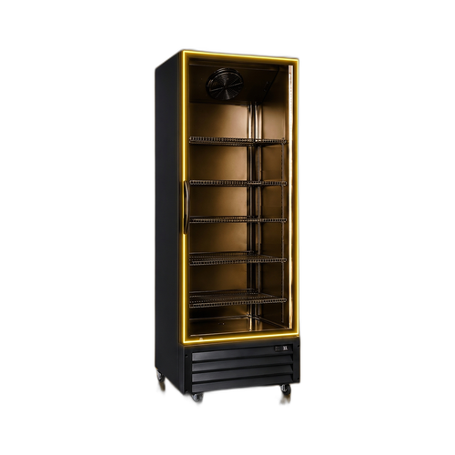 EFI C1-27.5GD-YEL 1 Door Glass Refrigerator Merchandiser