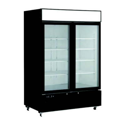 EFI C2-48GDVC 48" 2 Door Swing Glass Refrigerator Merchandiser