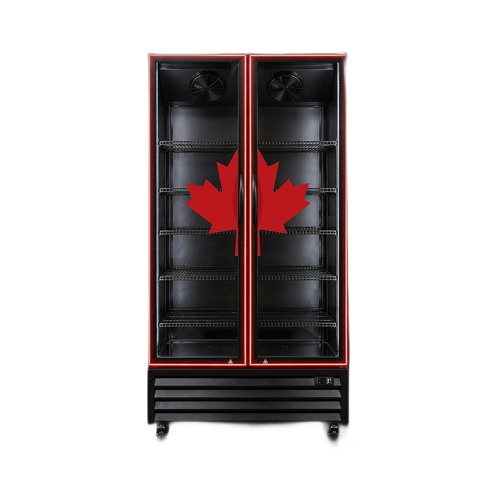 EFI C2-52.4GD-RED-SE 2 Door Glass Refrigerator Merchandiser