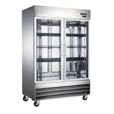 EFI C2-54GDSVCX 54" 2 Swing Door Glass Refrigerator Merchandiser