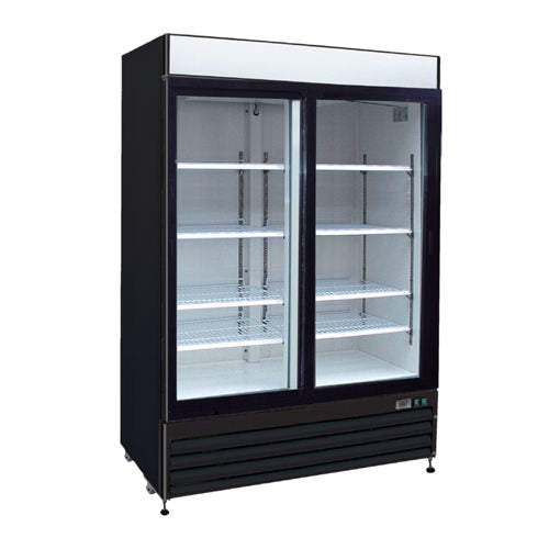 EFI C2-54GDVC 2 Swing Door Glass Refrigerator Merchandiser