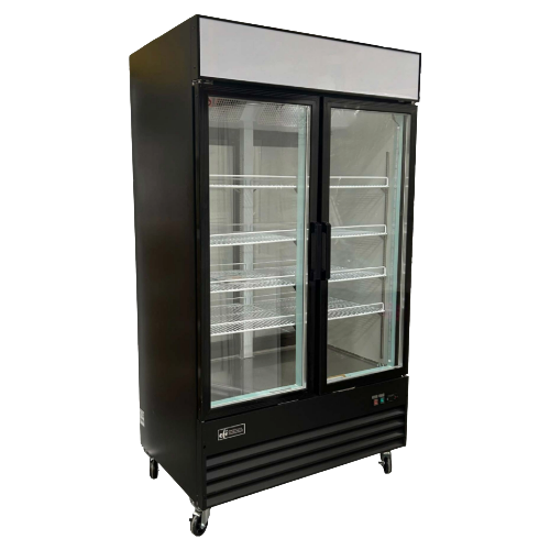 EFI C2P-48GDVCX 48" 2 Swing Door Glass Refrigerator Merchandiser