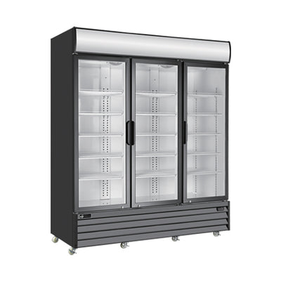 EFI C3-68GD 3 Swing Door Glass Refrigerator Merchandiser