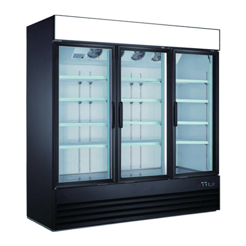 EFI C3-78GDVCX 78″ 3 Swing Door Glass Refrigerator Merchandiser