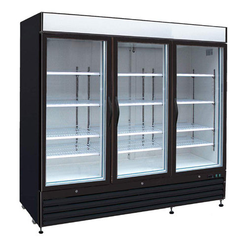 EFI C3-82GDVC 3 Swing Door Glass Refrigerator Merchandiser
