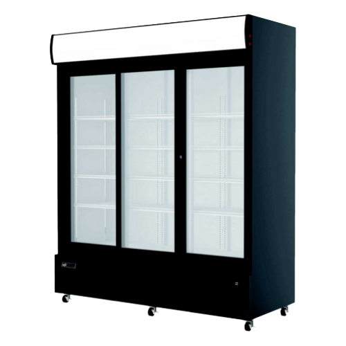 EFI C3S-68GD 68" 3 Door Sliding Glass Refrigerator Merchandiser