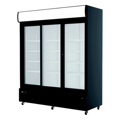 EFI C3S-68GD 68" 3 Door Sliding Glass Refrigerator Merchandiser