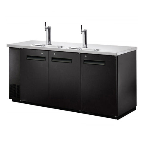 EFI CBBDD3-72CC 72" Beer Dispenser Refrigerator With Double Tab Tower