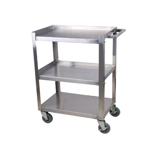 EFI CBC1624KD-15 16" x 24" Stainless Steel 3 Shelf Utility Cart