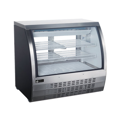 EFI CDC-36 36″ Curved Glass 2 Door Floor Refrigerated Display Case