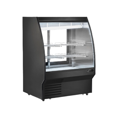 EFI CDCBC-48 48" Curved Glass 2 Door Floor Refrigerated Deli Case