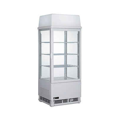 EFI CGSM-1742-W-L 17″ Straight Glass Floor Refrigerated White Bakery Case