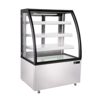 EFI CGCM-4956 49" Curved Glass Floor Refrigerated Bakery Case