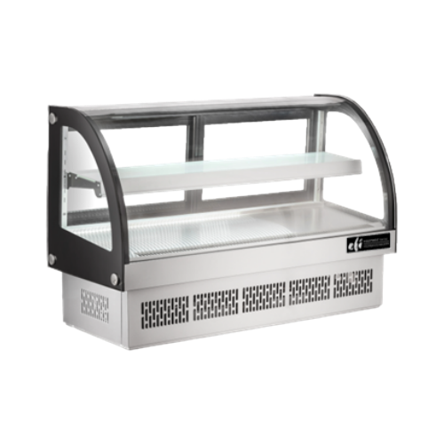 EFI CGCM-CT-3633 36″ Curved Glass Countertop Display Refrigerator