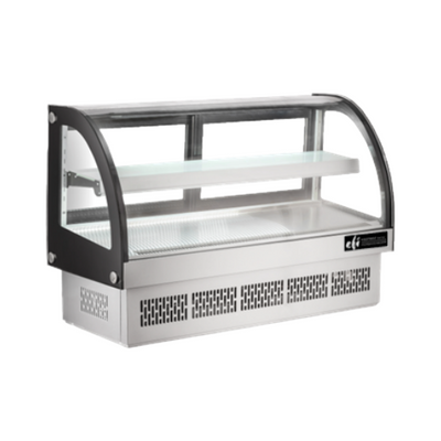 EFI CGCM-CT-3633 36″ Curved Glass Countertop Display Refrigerator