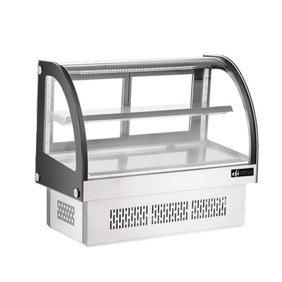 EFI CGCM-CT-3633-Curved Glass Countertop Display Refrigerator