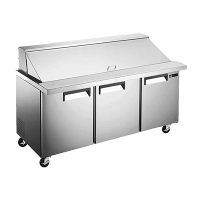 EFI CMDR3-72VCX 72" 3 Door Mega Top Refrigerator