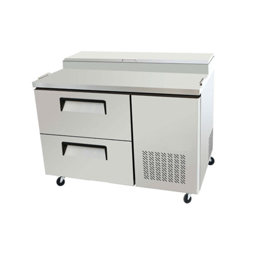 EFI CPDW2-44VC 44" Pizza Prep Refrigerator With 2 Drawers