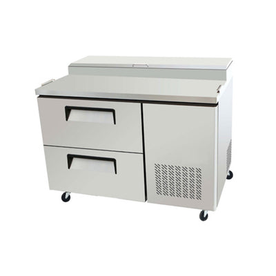 EFI CPDW2-44VC 44" Pizza Prep Refrigerator With 2 Drawers