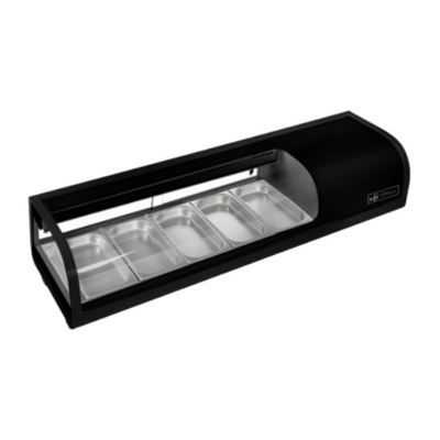 EFI CSCM-5413 53" Self Contained Curved Glass Sushi Case - Right Side Compressor