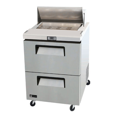 EFI CSDW2-27VC 27" Sandwich Prep Refrigerator With 2 Drawers