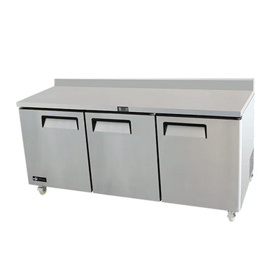 EFI CWDR3-72VC 72″ 3 Door Worktop Refrigerator