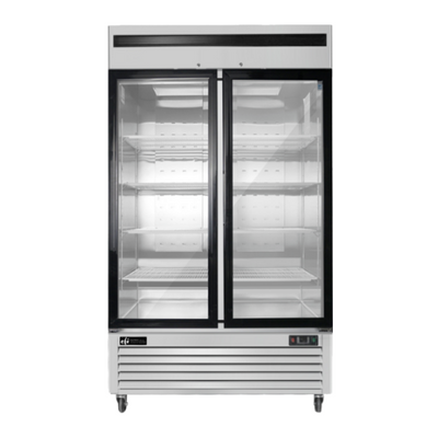 EFI F2-39GDSVC 39" 2 Door Swing Glass Freezer Merchandiser