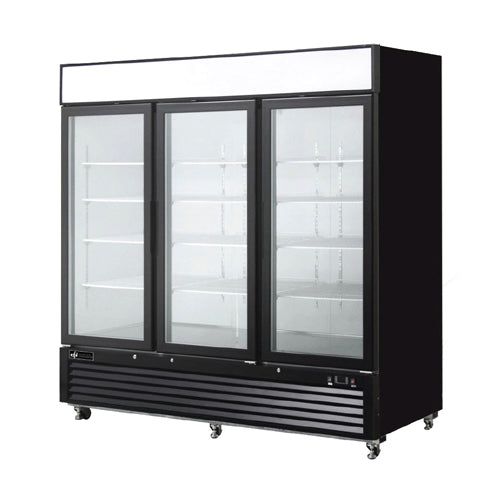 EFI F3-82GDVC 3 Door Glass Freezer Merchandiser