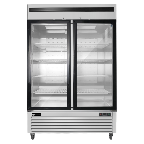 EFI FI2-54GDSVC 54" 2 Door Swing Glass Freezer Merchandiser