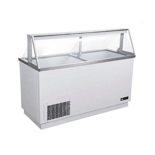 EFI FICDC-68 68" Angle Top Ice Cream Dipping Display