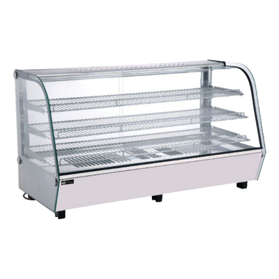EFI HGCM-CT-4827-WH 48″ Curved Glass Countertop Heated Display Case