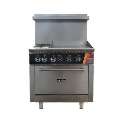 EFI HRG36-24GM-2B-ELC 36" Electric Range With 24" Griddle and 2 Burners - 3Ph, 208V