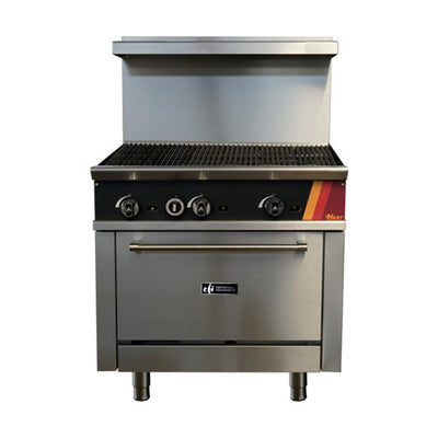 EFI HRG36-36CH-P 36″ Propane Gas Range With 36″ Charbroiler
