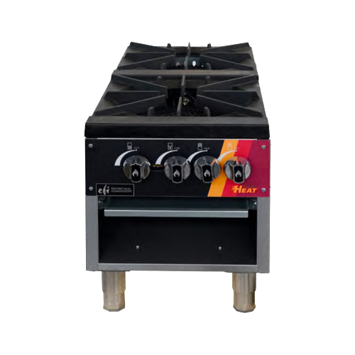 EFI HSP18-2B-N Natural Gas Double Burner Stock Pot Range