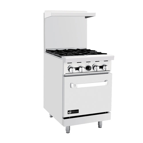 EFI RCTRS-4B-N 24" Natural Gas Range With 4 Open Burner