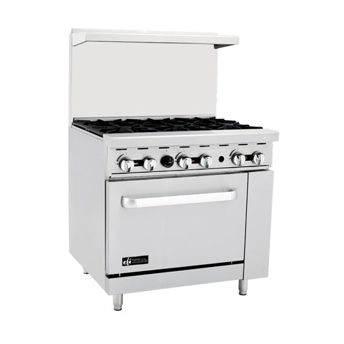 EFI RCTRS-6B-L 36" Propane Gas Range With 6 Open Burner