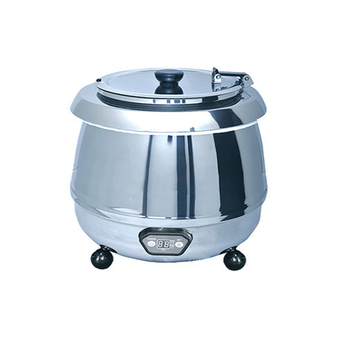 EFI SA-SKPTSSDD10 10 Lt Stainless Steel Soup Kettle Warmer with Digital Display Pot