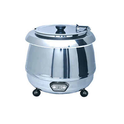 EFI SA-SKPTSSDD10 10 Lt Stainless Steel Soup Kettle Warmer with Digital Display Pot