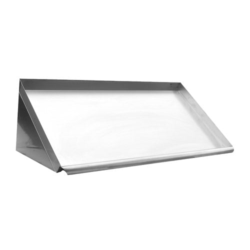 EFI SEWDR-72 72" 18 Gauge Stainless Steel Slanted Wall Mount Dish Rack Shelf