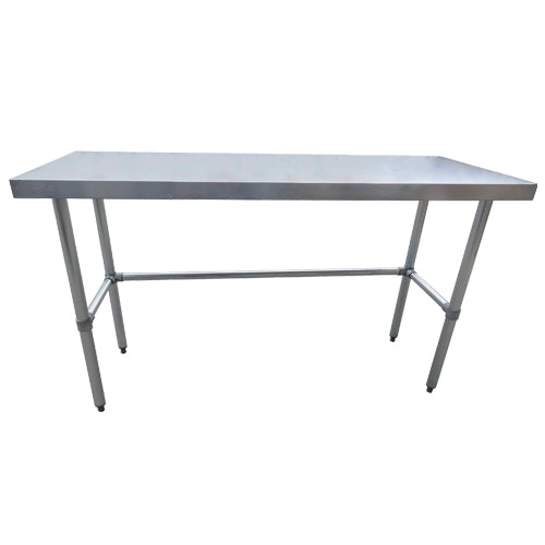 EFI TLB3072 30″ x 72″ 18 Gauge Stainless Steel Work Table With Leg Brace