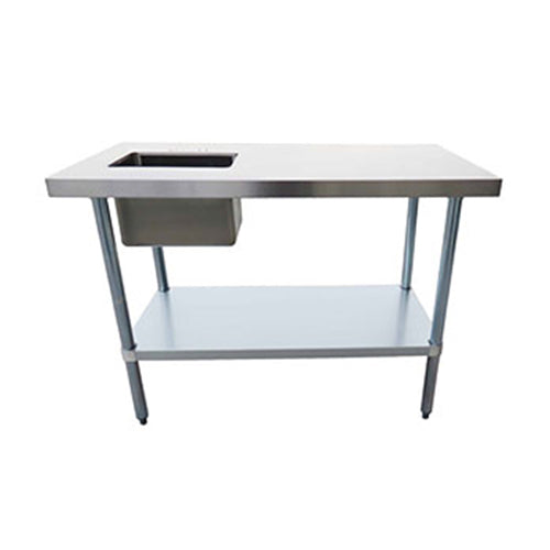 EFI TTUBL3096 96" Work Table With Left Sink