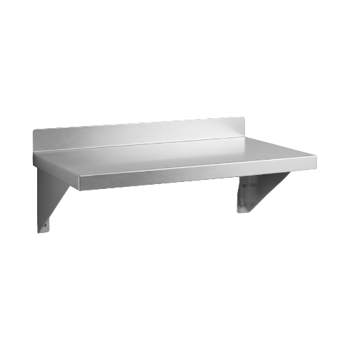 EFI WMS-16-72 16" X 72" 18 Gauge Stainless Steel Wall Mount Shelf