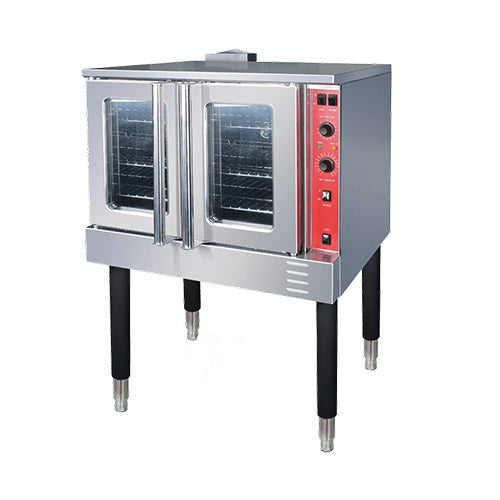 Ecomax FGC100 Single Standard Depth Full Size Natural Gas Convection Oven - By Vulcan