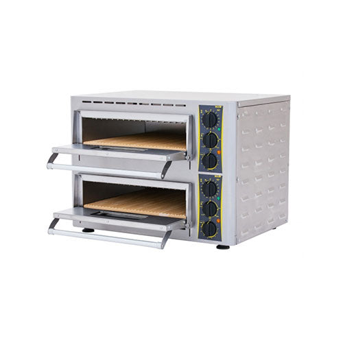 Equipex PZ-430D Countertop Electric Double Deck Oven - 1Ph, 208V