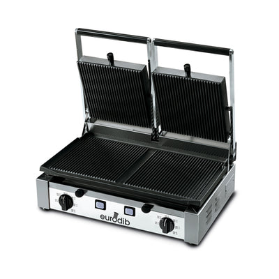Eurodib PDR3000 20" Double Grooved Panini Grill - 208V