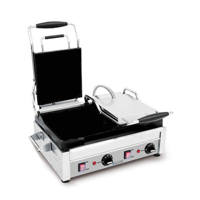 Eurodib SFE02360 10" Double Smooth Sandwich Grill - 240V