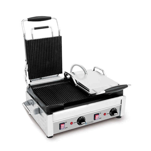 Eurodib SFE02365 10" Double Grooved Sandwich Grill - 240V