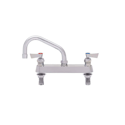 Fisher 3311 Brass Deck Mount Faucet With 8″ Centers and 8″ Swing Nozzle