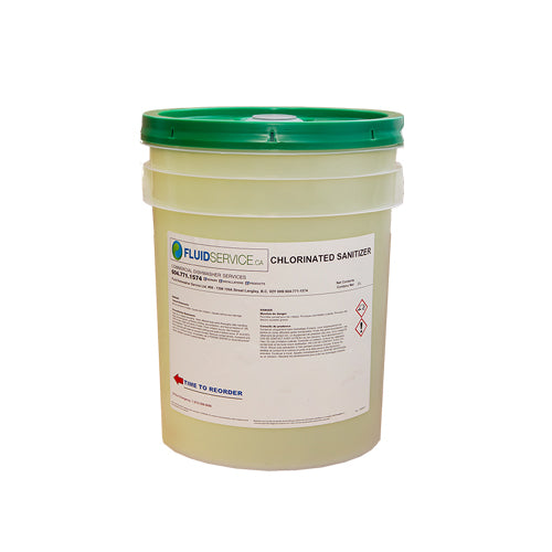 Fluid CHLORINATED-20 20L Low Temp Warewashing Sanitizer